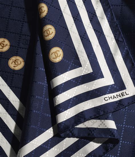 chanel navy twilly scarf|Chanel scarf price.